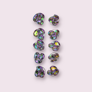 10pc BLING GEMS BROOCH PINS 1 INCH