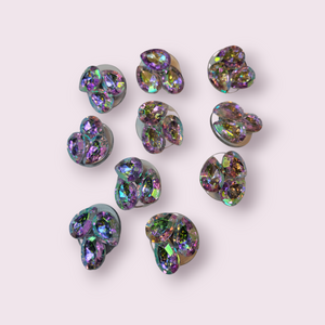 10pc BLING GEMS BROOCH PINS 1 INCH